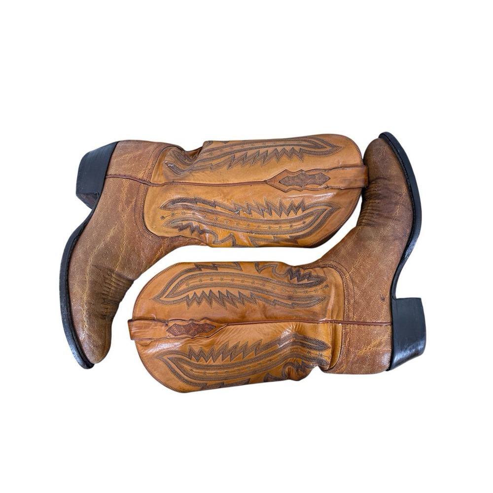 Lucchese 1883 Women's Savannah Mad Dog Goat Leather Boots Size 8.5D Luxury $645 - Picture 12 of 12